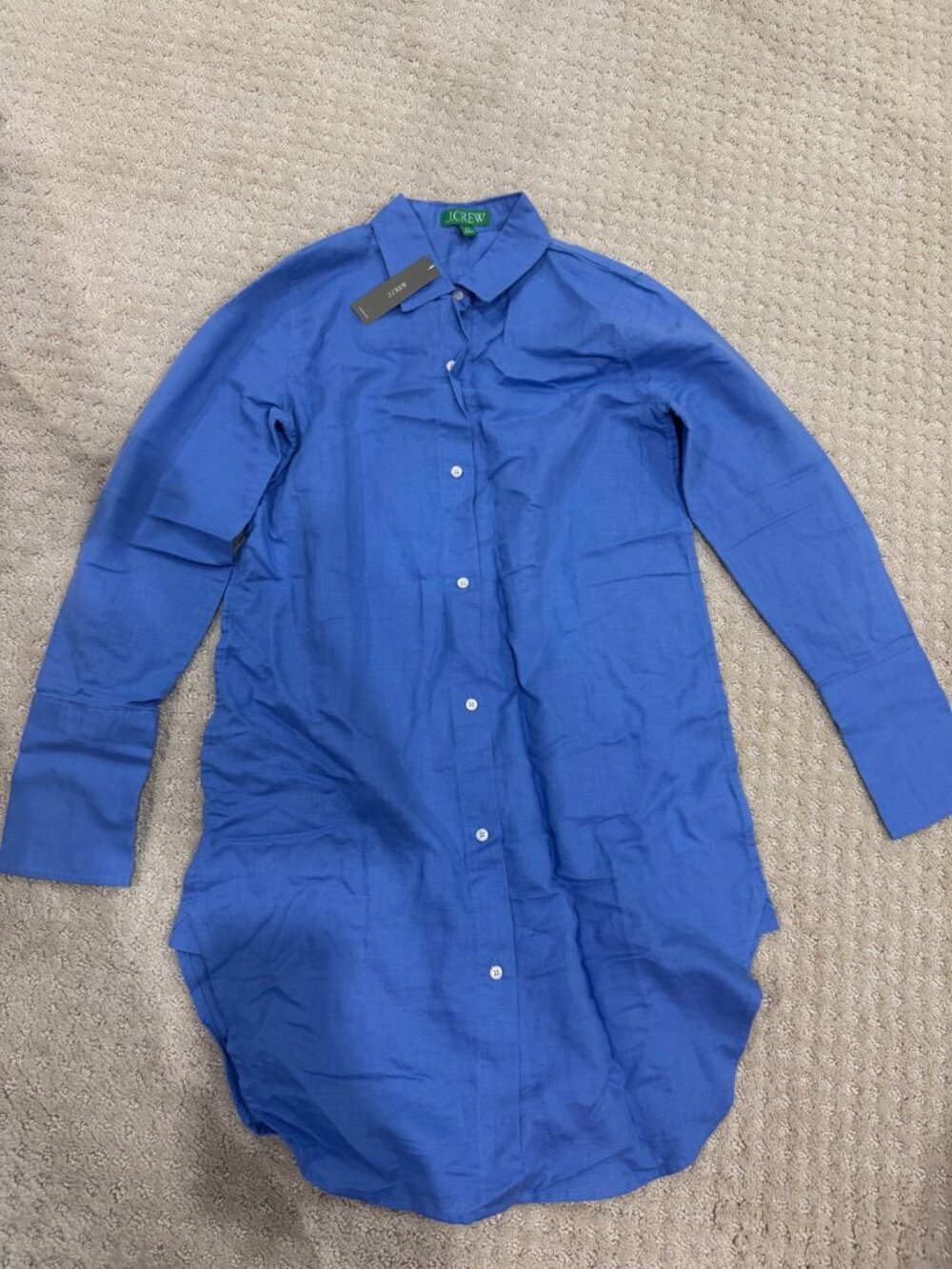 J.Crew Blue Cotton Button-Up Shirt NWT